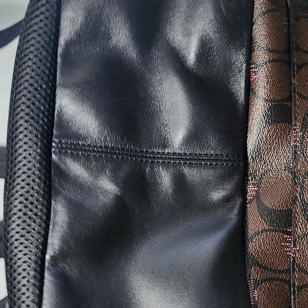 Coach Medium Charlie Backpack In Signature Canvas With Moon Print - Picture 9 of 14
